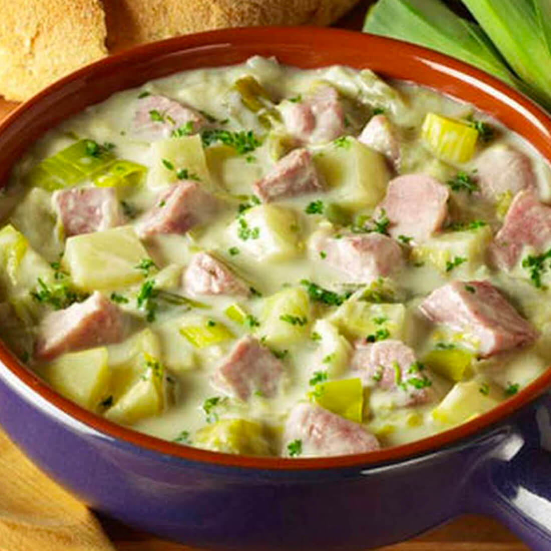 Olde Oak Ham, Leek and Potato Soup