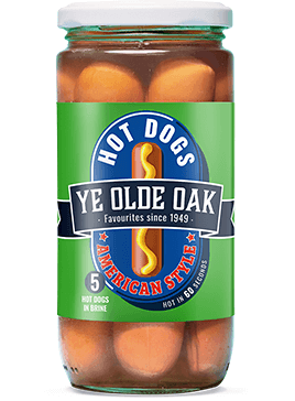Ye Olde Oak American Style Hot Dogs 380g jar