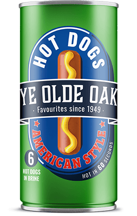 Ye Olde Oak American Style Hot Dogs 560g can