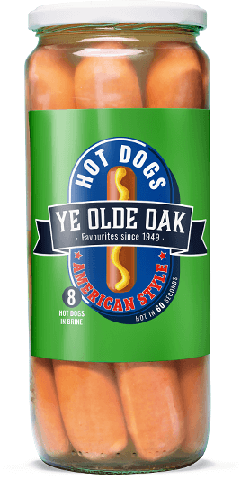 Ye Olde Oak American Style Hot Dogs 720g jar