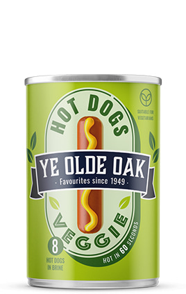 Ye Olde Oak Veggie Hot Dogs 400g can